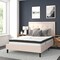 Flash Furniture Full Size Beige Fabric Platform Bed with Mattress SL-BM10-18-GG - alternate 1